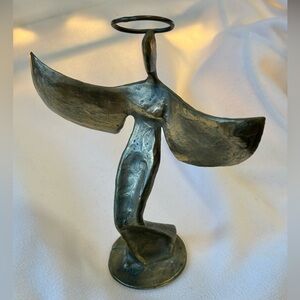 Vintage Bronze Bob Winship Angel Sculpture